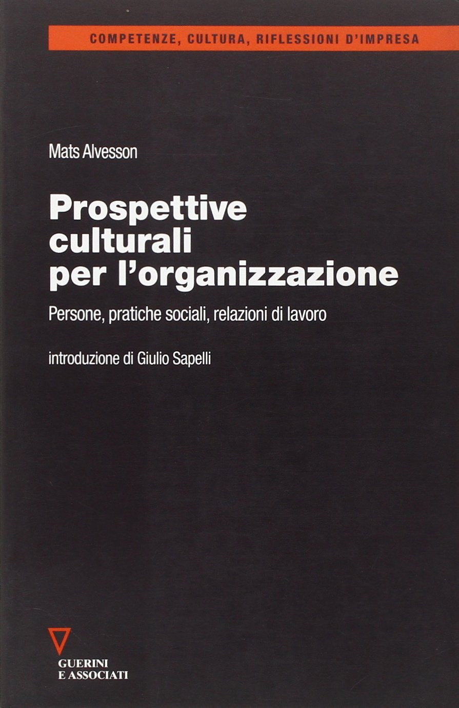 Prospettive culturali per l'organizzazione. Persone, pratiche sociali, relazioni di lavoro Business, Finance & Career