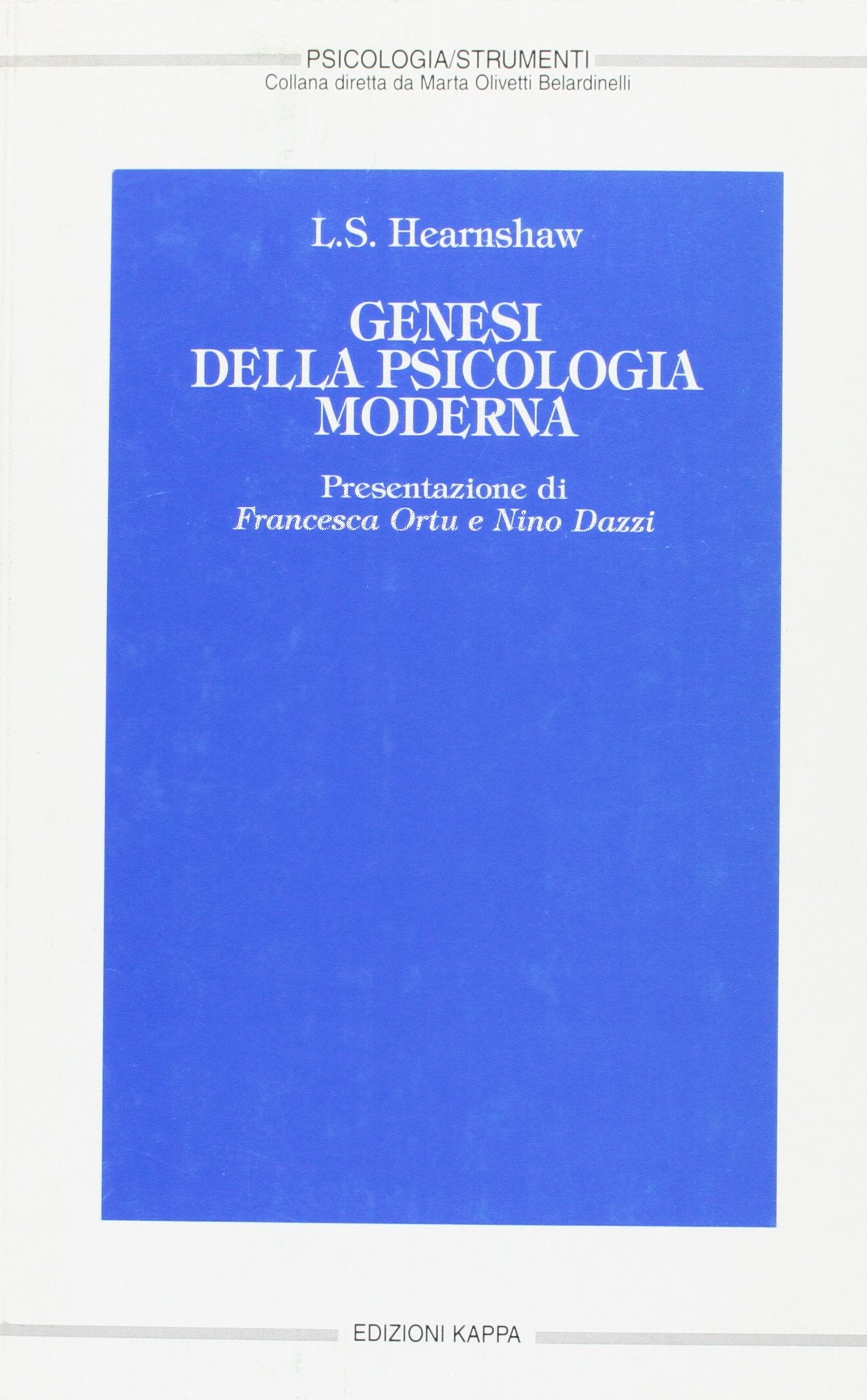 Genesi della psicologia moderna (Psicologia/Strumenti) Books