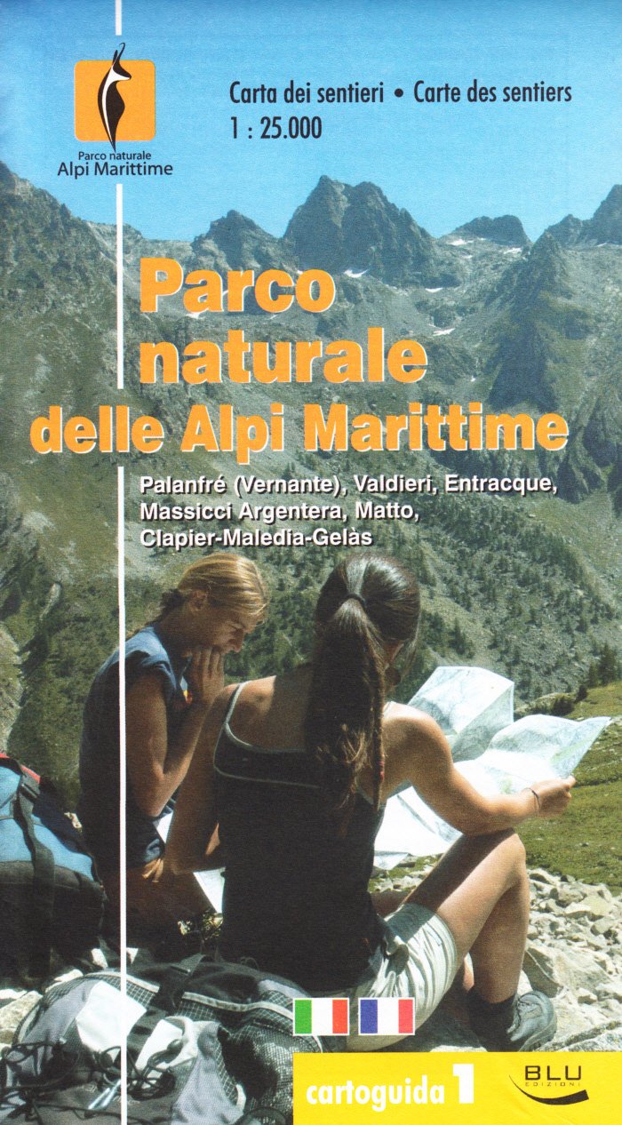 Parco naturale delle Alpi Marittime. Carta dei sentieri 1:25.000. Ediz. italiana e francese book