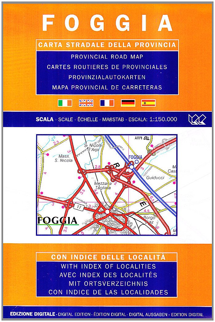 Foggia Provincial Road Map (1:150, 000) book