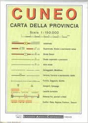 Cuneo Provincial Road Map (1:150, 000) book