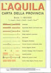 L'Aquila Provincial Road Map (1:150, 000) (Carte stradali) Leisure, Home & Garden