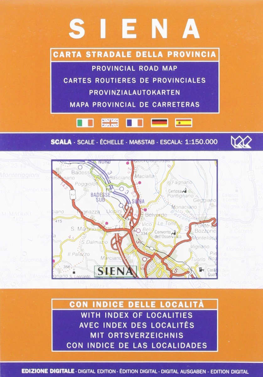 Provincial Map Siena Leisure, Home & Garden