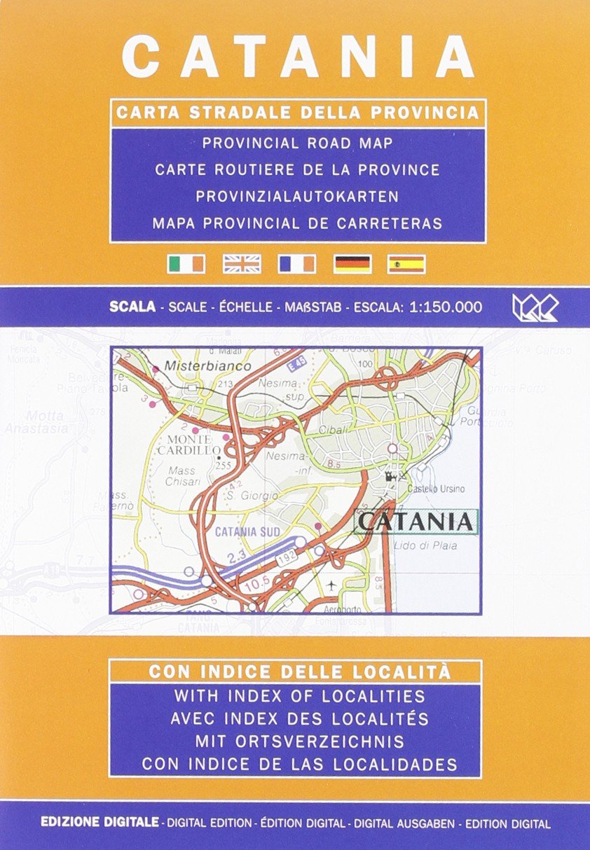 Catania Provincial Road Map (1:150, 000) (Carte stradali) Leisure, Home & Garden