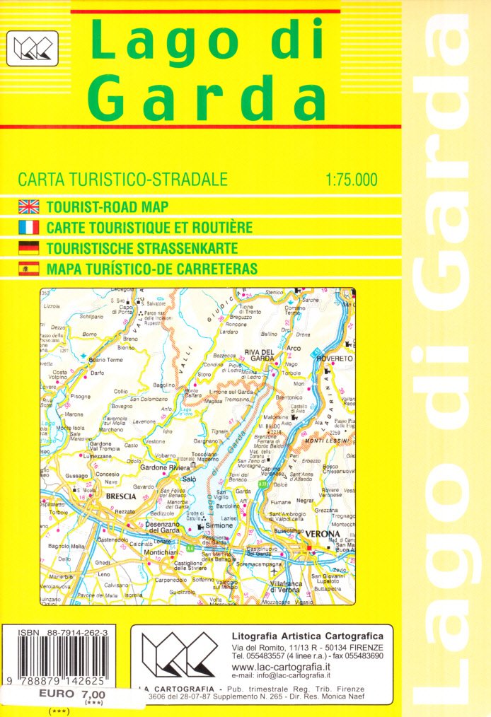 Lago di Garda 1:75.000 Leisure, Home & Garden