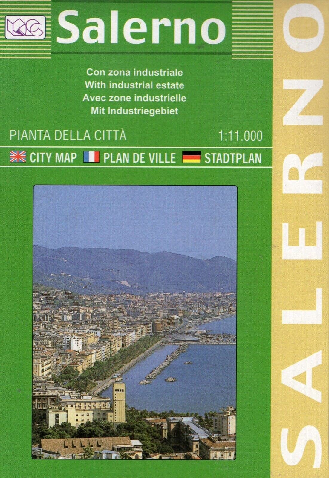 Salerno City Plan: With Historical Centre and Industrial Area (Carte stradali) Leisure, Home & Garden