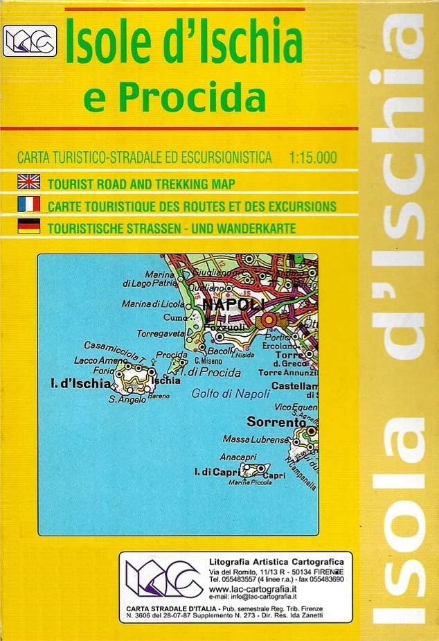 Island of Ischia Tourist Road and Trekking Map: EXCURSIEKAART ITALIË L.A.C. (Carte stradali) Leisure, Home & Garden