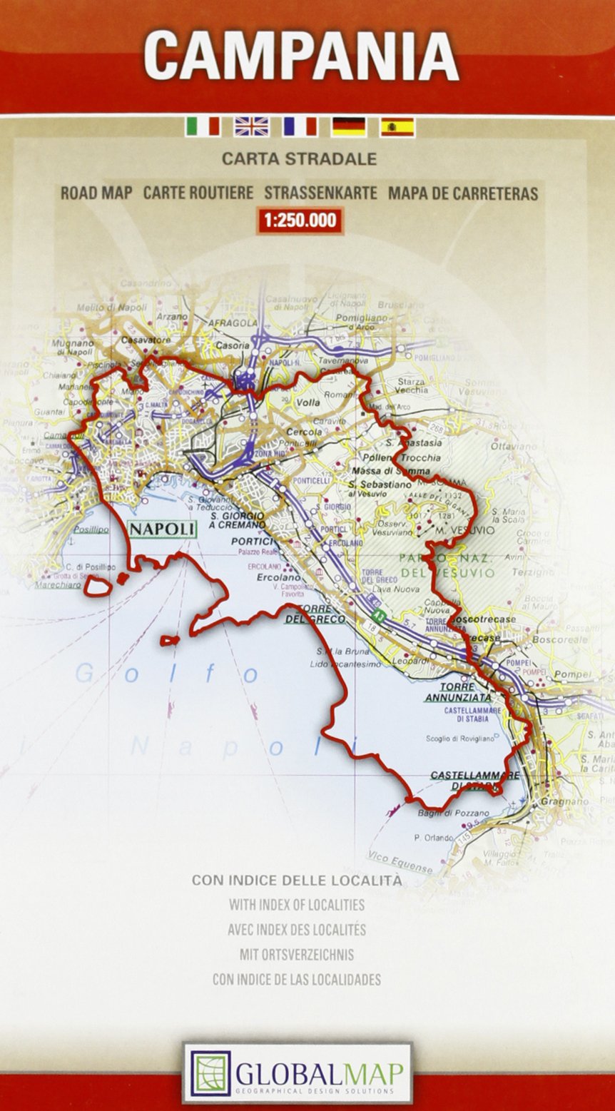 Campania (Carte stradali) Leisure, Home & Garden