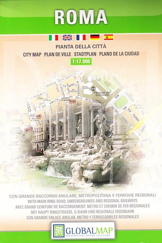 Roma. Pianta della città 1:17.000 Leisure, Home & Garden