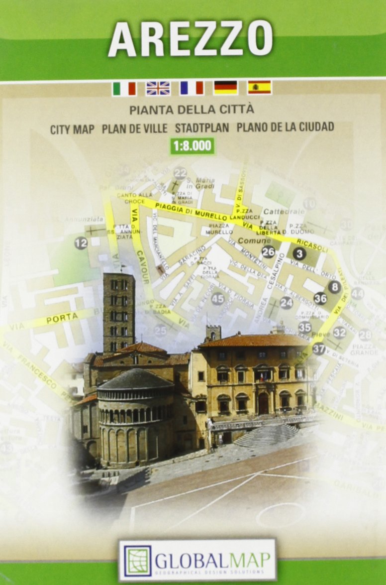 Arezzo. Pianta della città 1:8.000 (Piante di città) Leisure, Home & Garden