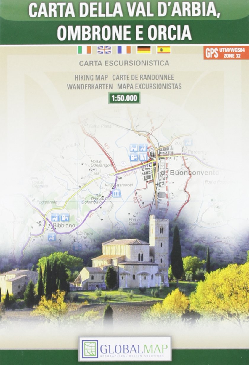 Val d`Arbia, Ombrone e Orcia (Toskana) 1 : 50 000 Leisure, Home & Garden