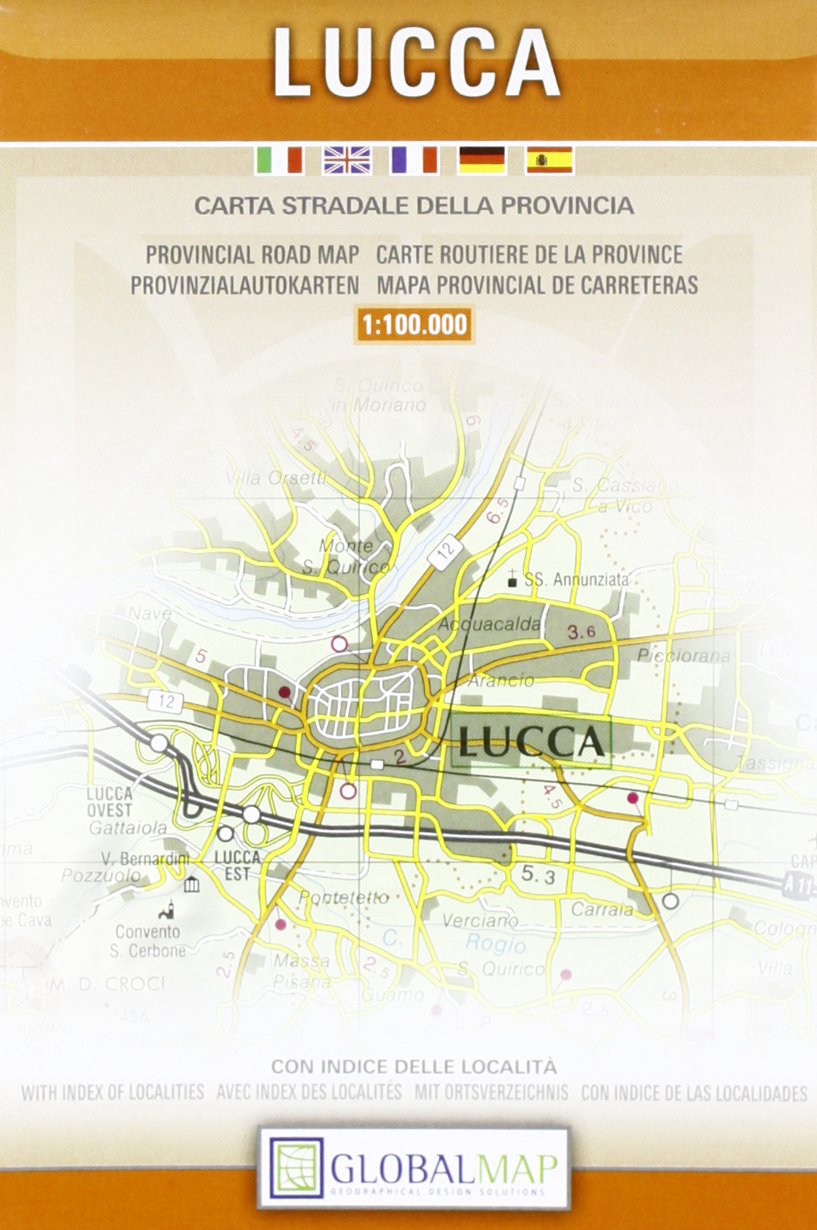 Lucca. Carta stradale della provincia 1:100.000 Leisure, Home & Garden