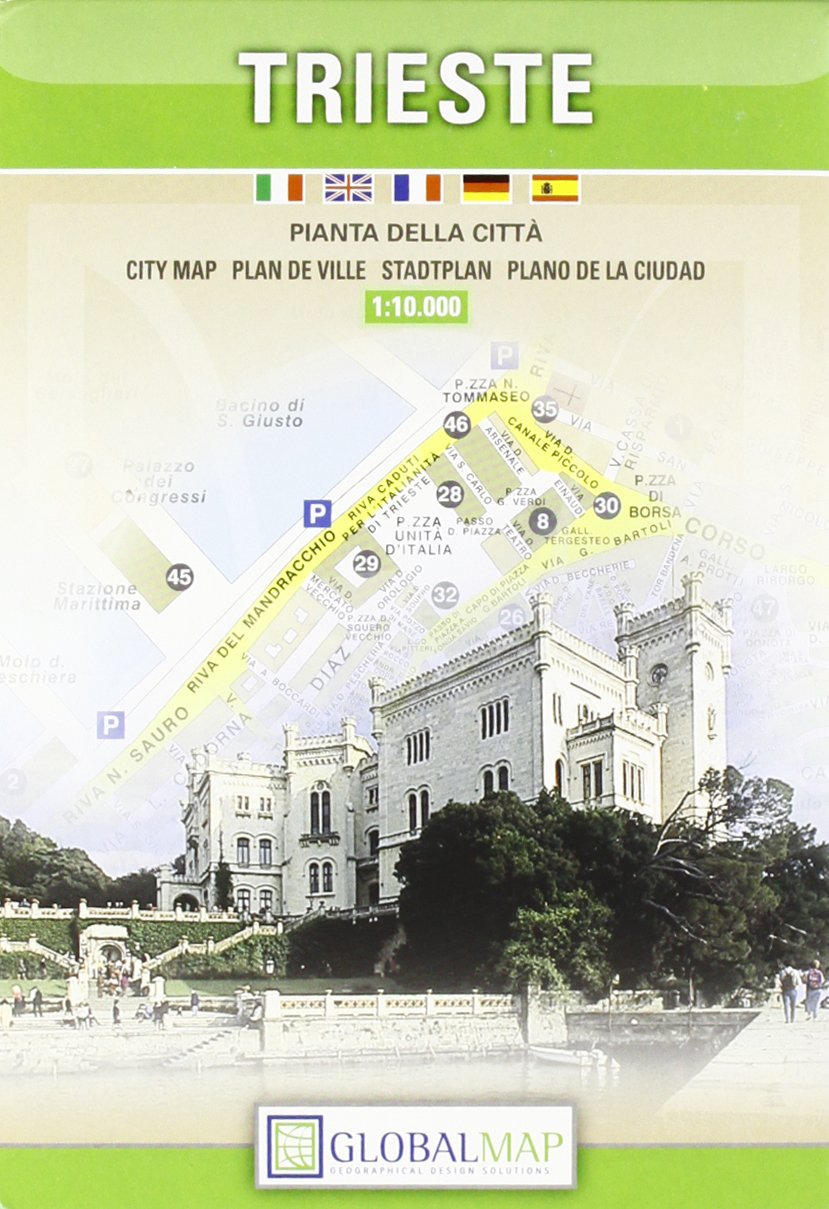 Trieste. Pianta della città 1:10.000 Leisure, Home & Garden