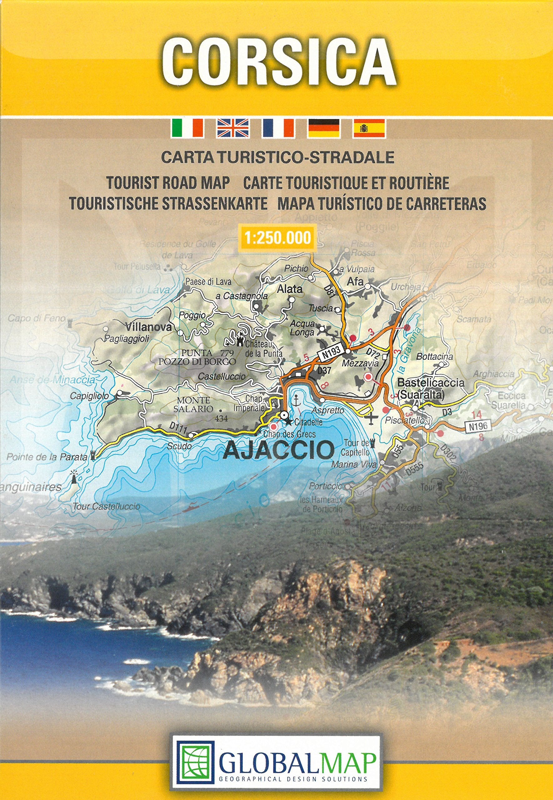Corsica. Carta turistico-stradale 1:250.000 Leisure, Home & Garden
