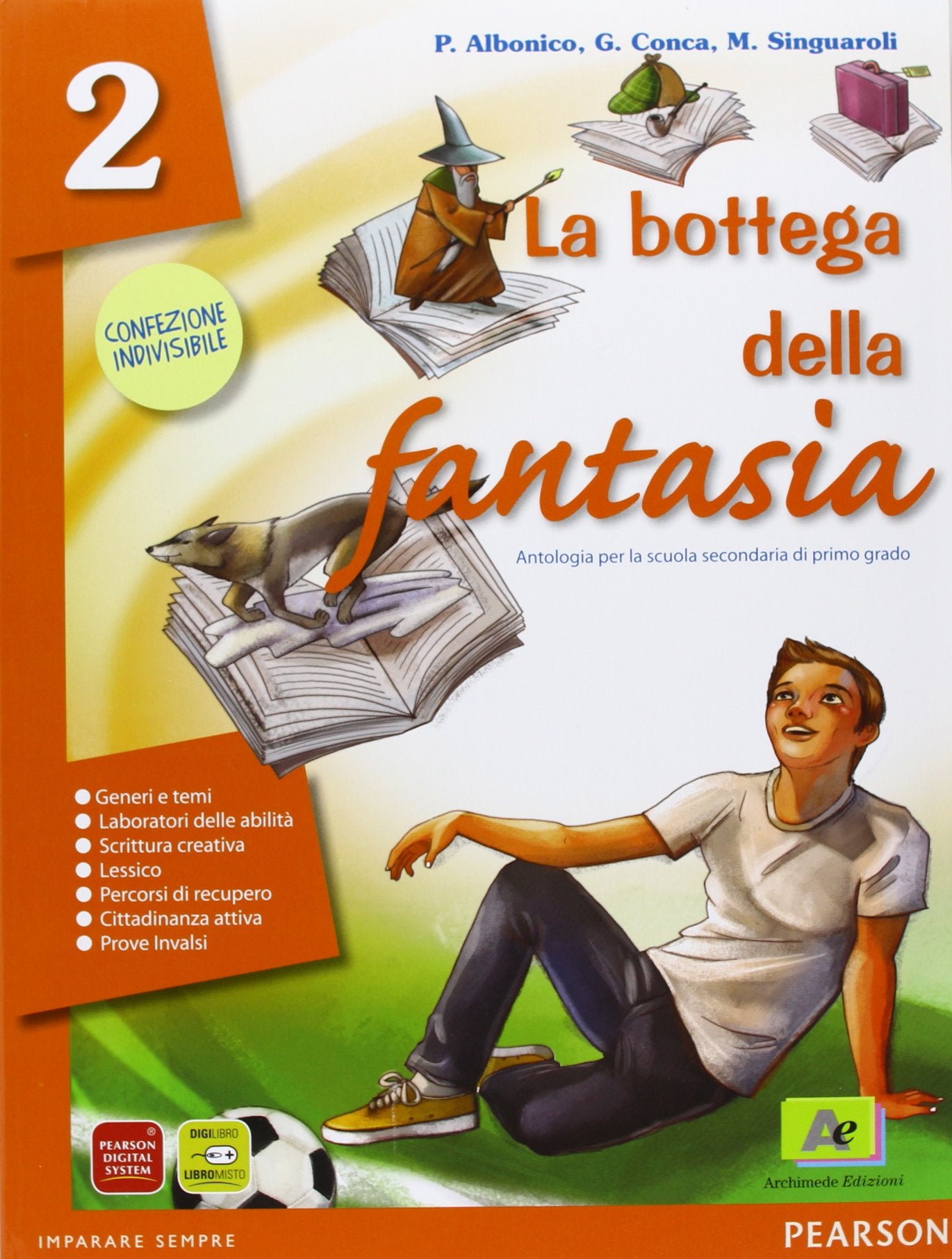 La bottega della fantasia. Un libro per fare e per vedere-Letteratura italiana dalle origini alla metà dell'Ottocento. Per la Scuola media. Con espansione online (Vol. 2) Study Guides
