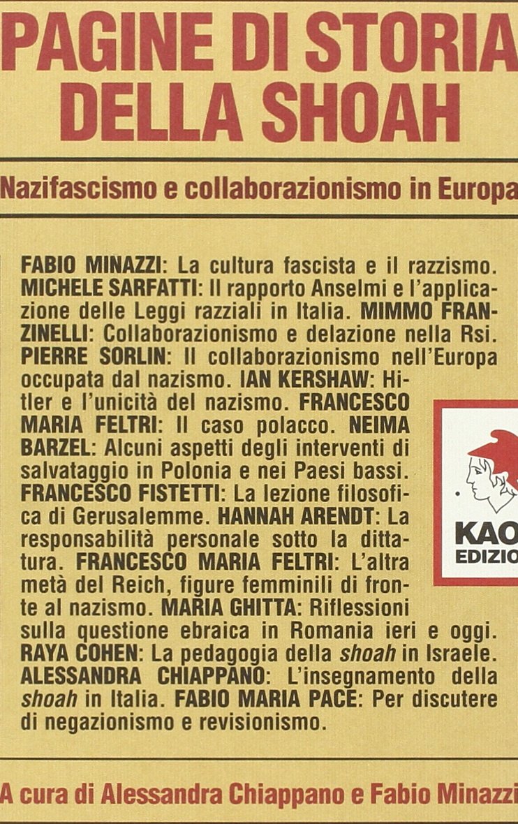 Pagine di storia della Shoah. Nazifascismo e collaborazionismo in Europa book