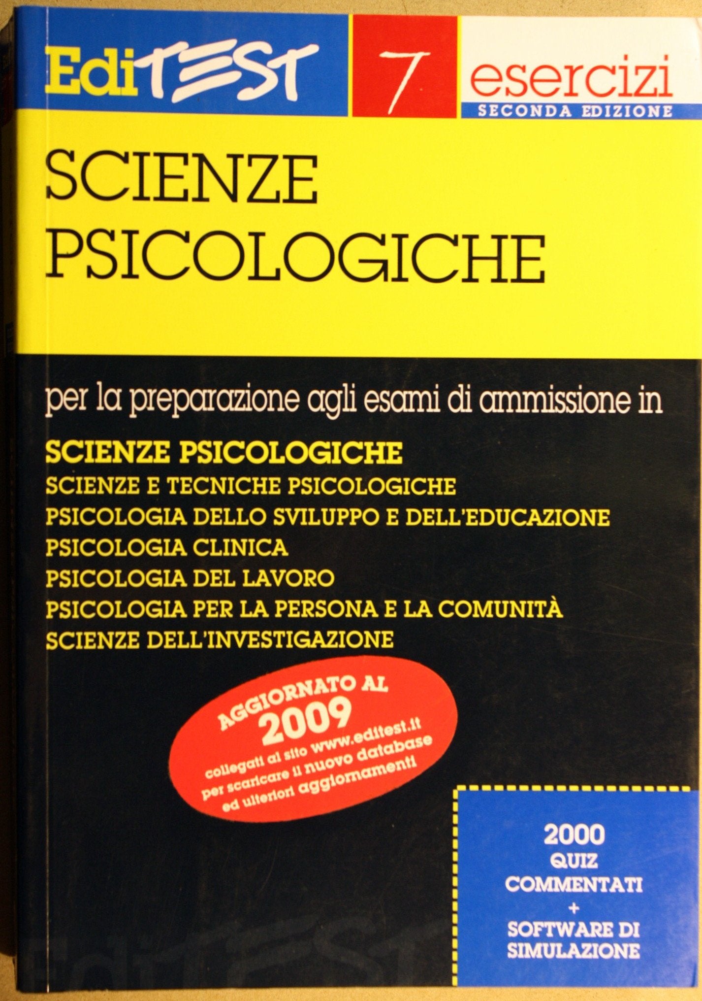 Editest. Esercizi per la preparazione agli esami di ammissione in scienze psicologiche book