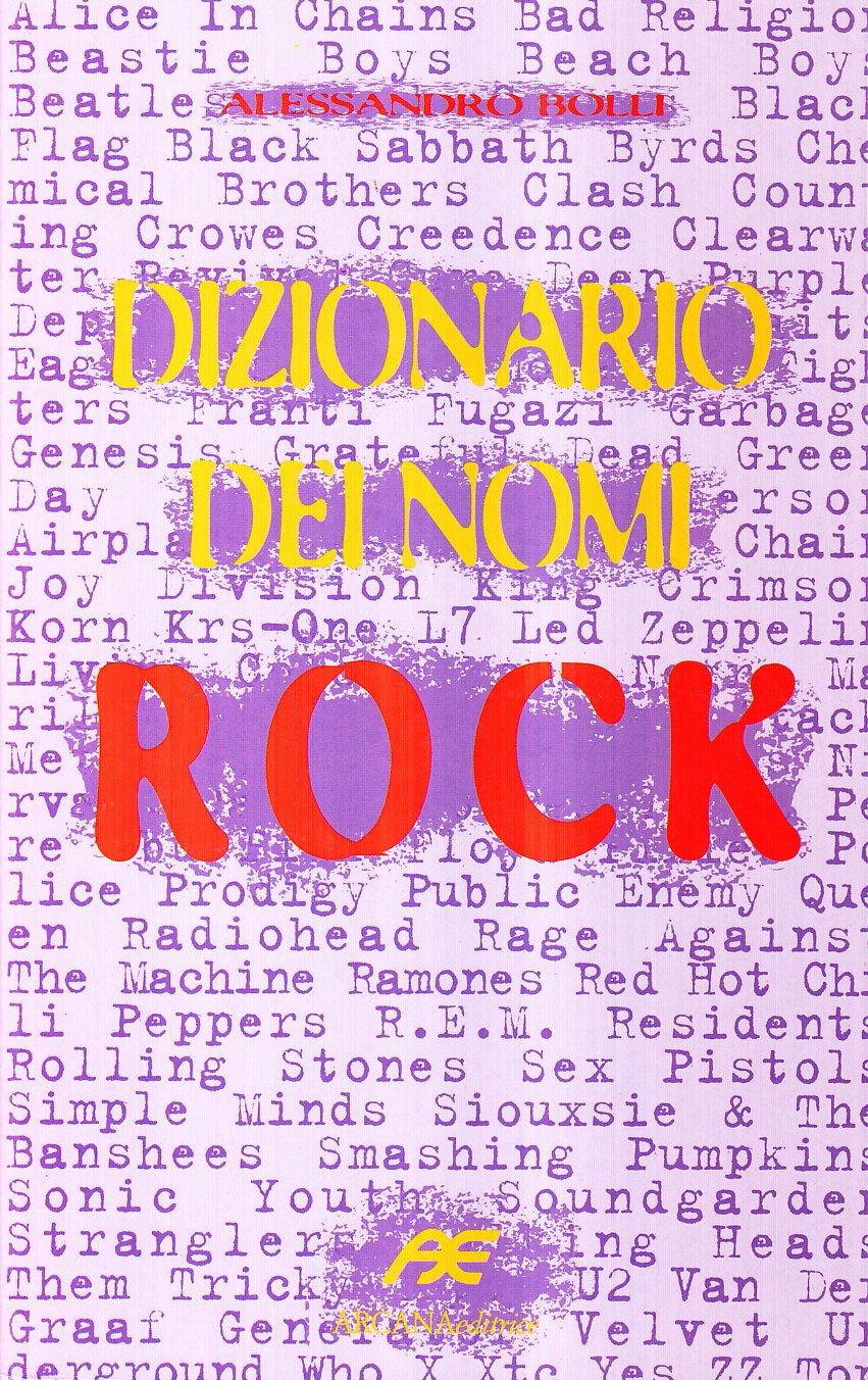 Dizionario dei nomi rock book