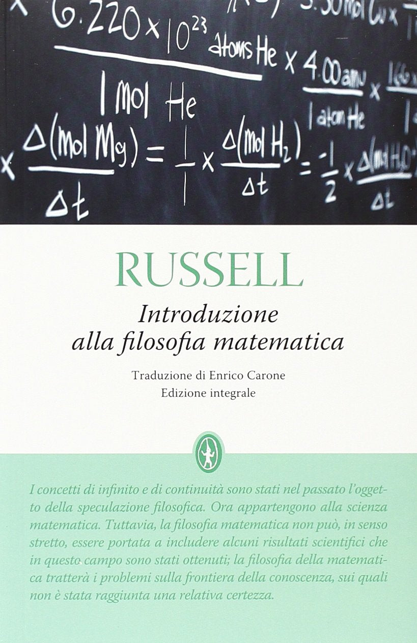 Introduzione alla filosofia matematica. Ediz. integrale book