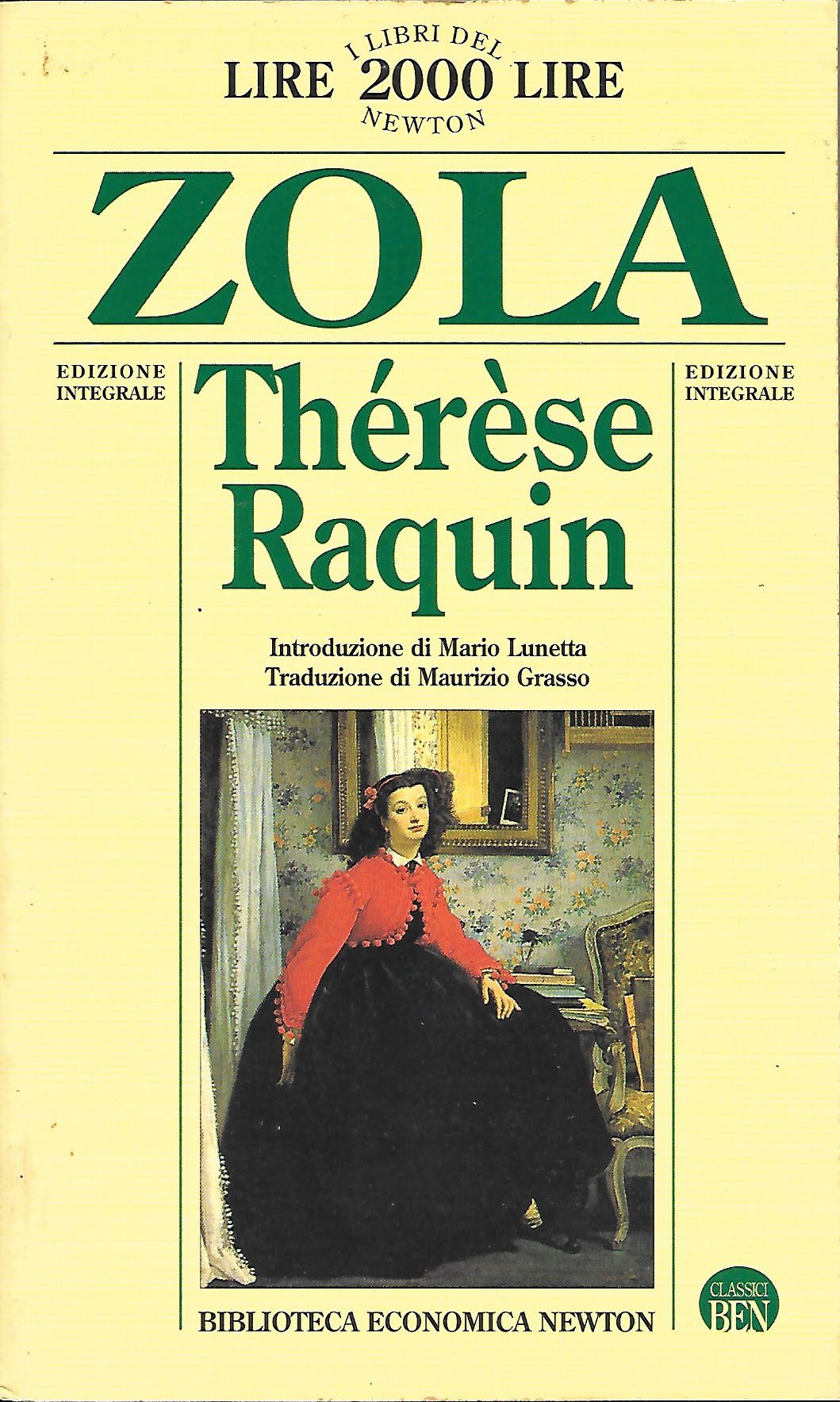 Thérèse Raquin (Biblioteca economica Newton) Classics