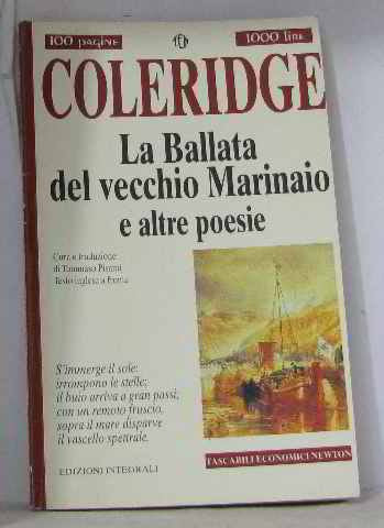 La ballata del vecchio marinaio e altre poesie. Testo inglese a fronte book