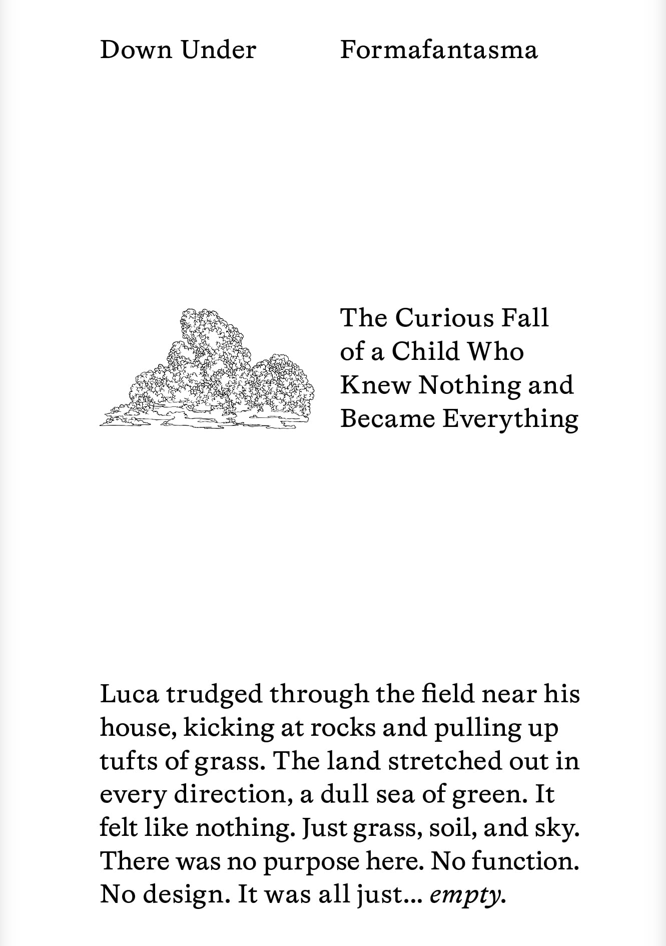 Formafantasma - Down Under - The Curious Fall of a Child Who Knew Nothing and Became Everything Mathematics