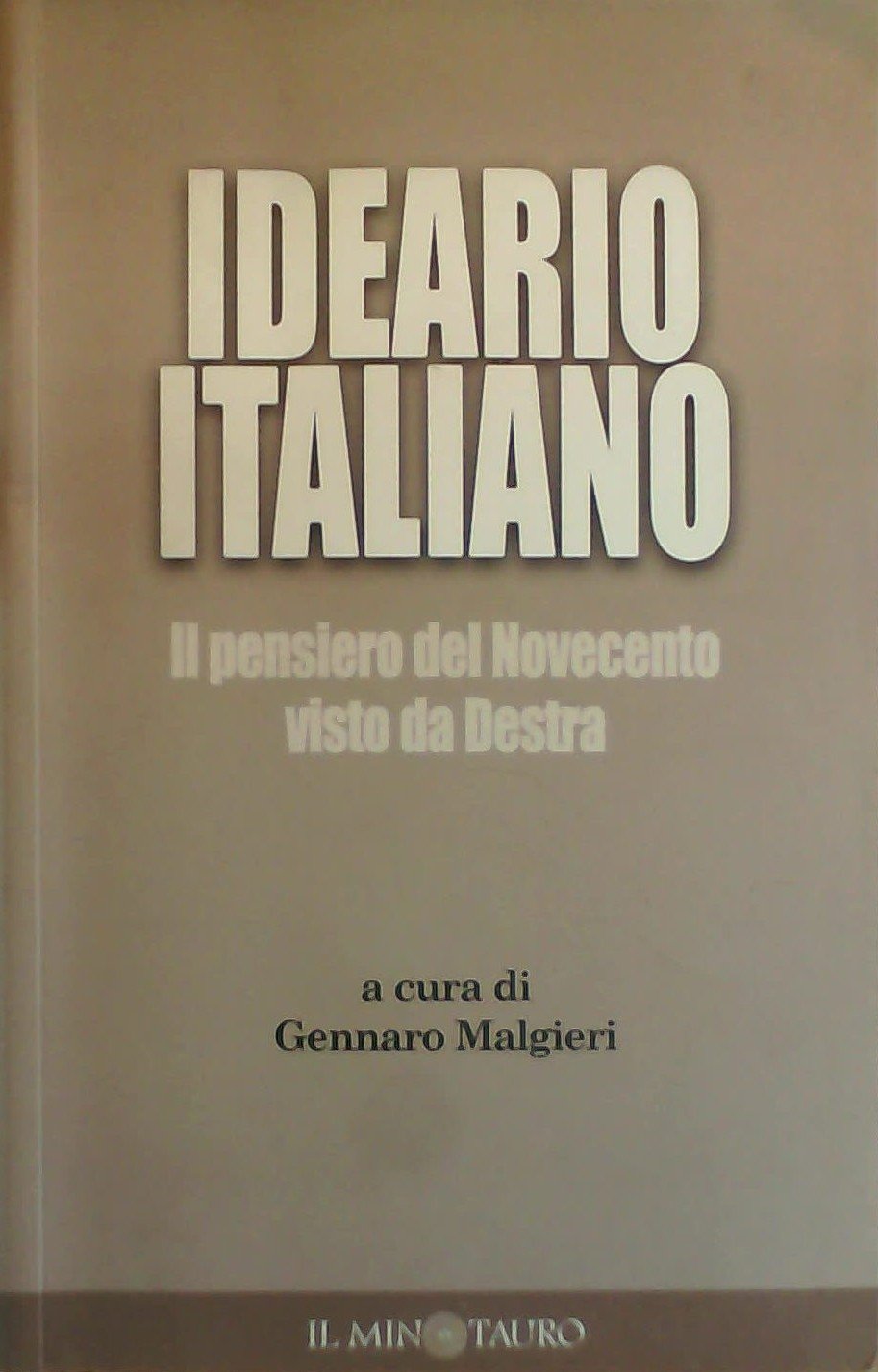 Ideario del pensiero italiano. Il pensiero del Novecento visto da Destra (Il filo di Arianna) Social Sciences