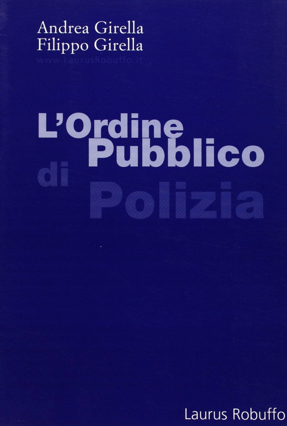 L'ordine pubblico di polizia book