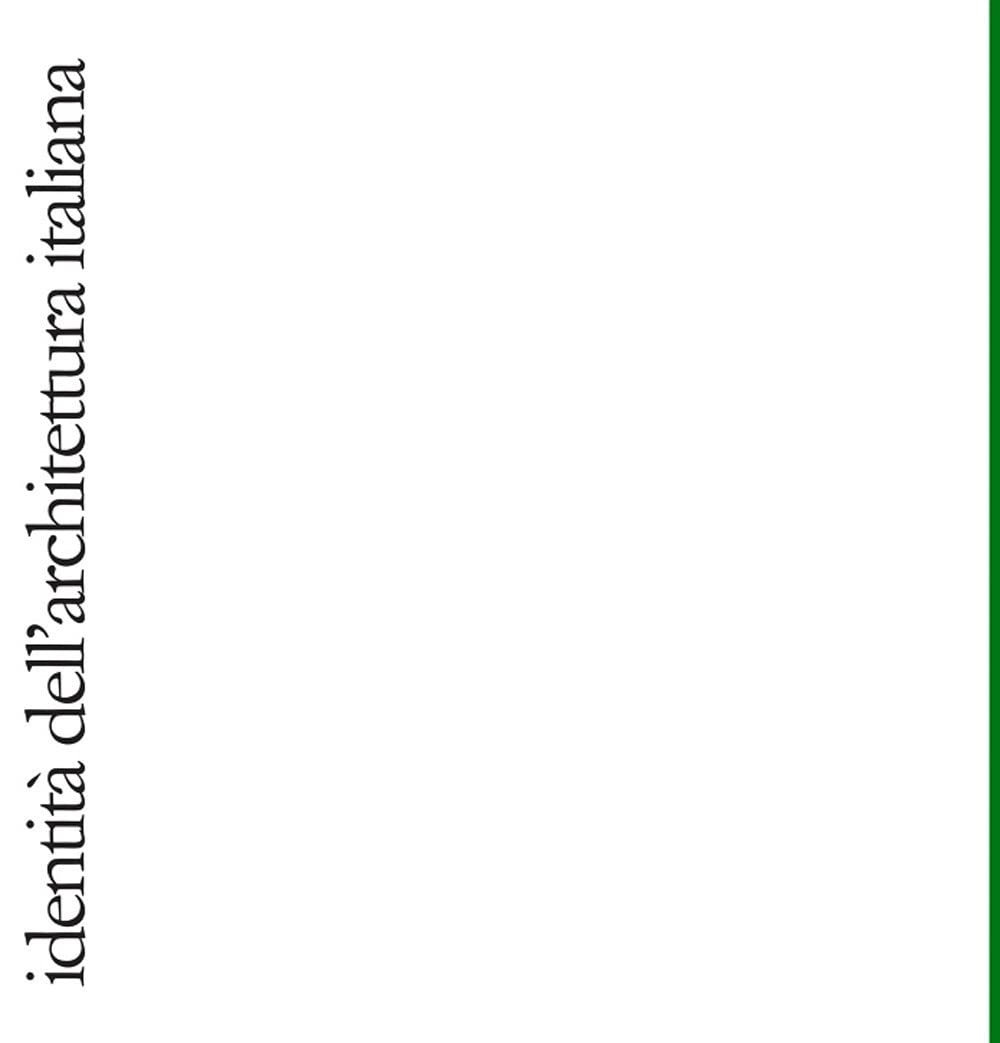 Identità dell'architettura italiana (Vol. 19) book