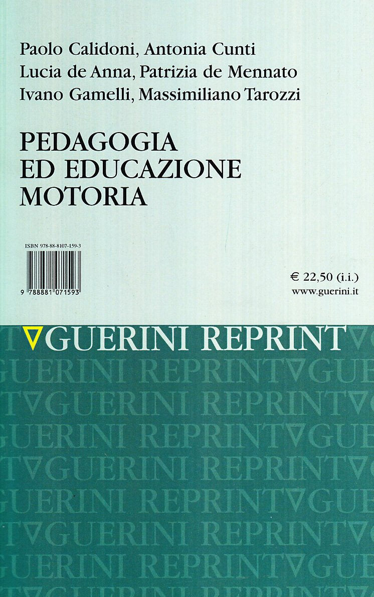 Pedagogia ed educazione motoria book