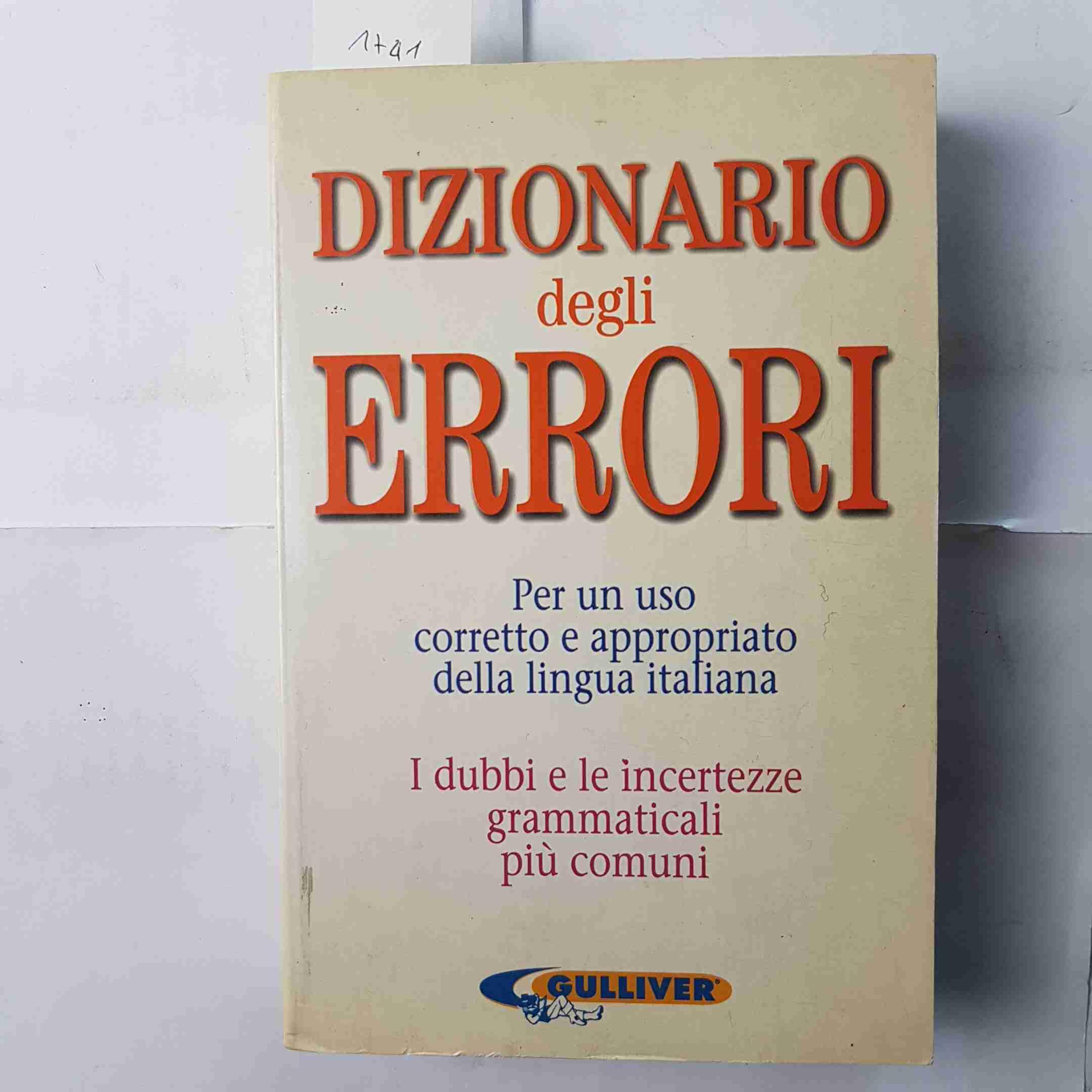 Dizionario degli errori book