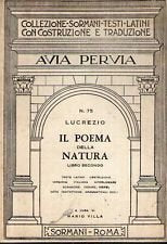 Poema natura. Libro 2º (Sormani.Classici latini) Poetry