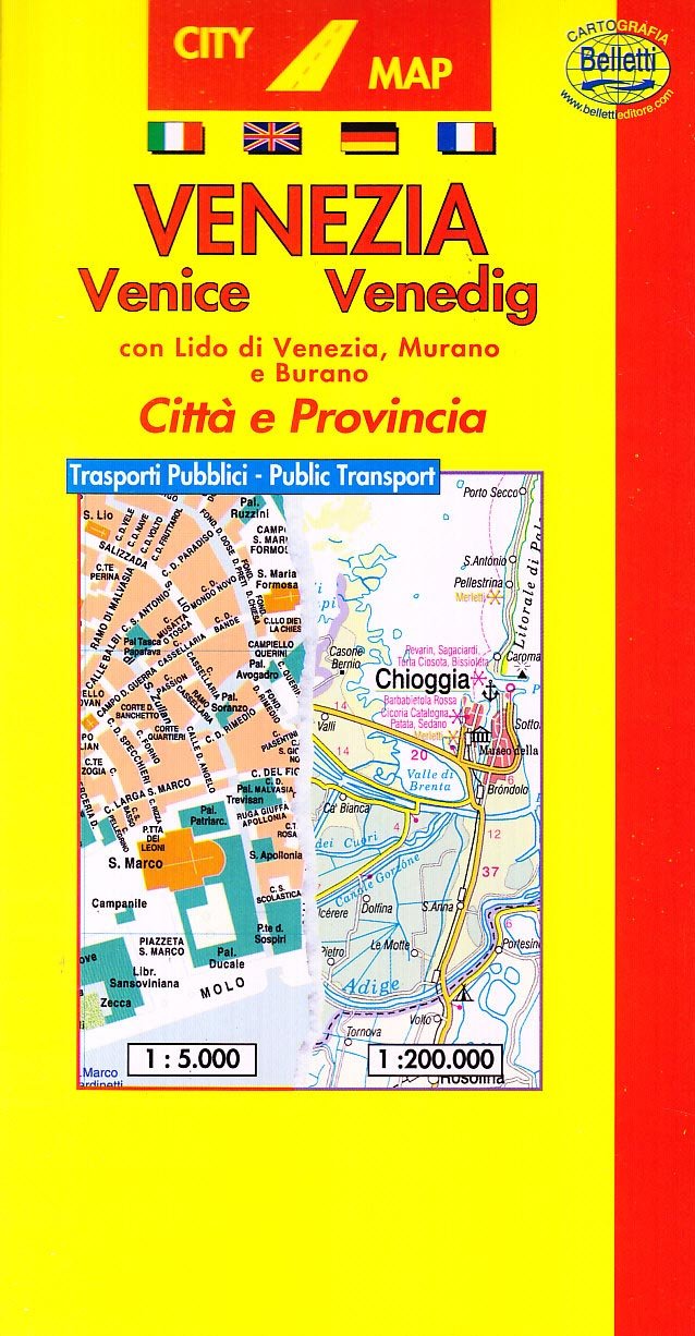Venezia 1:5.000. Con guida turistica (Piante di città. City map) Leisure, Home & Garden