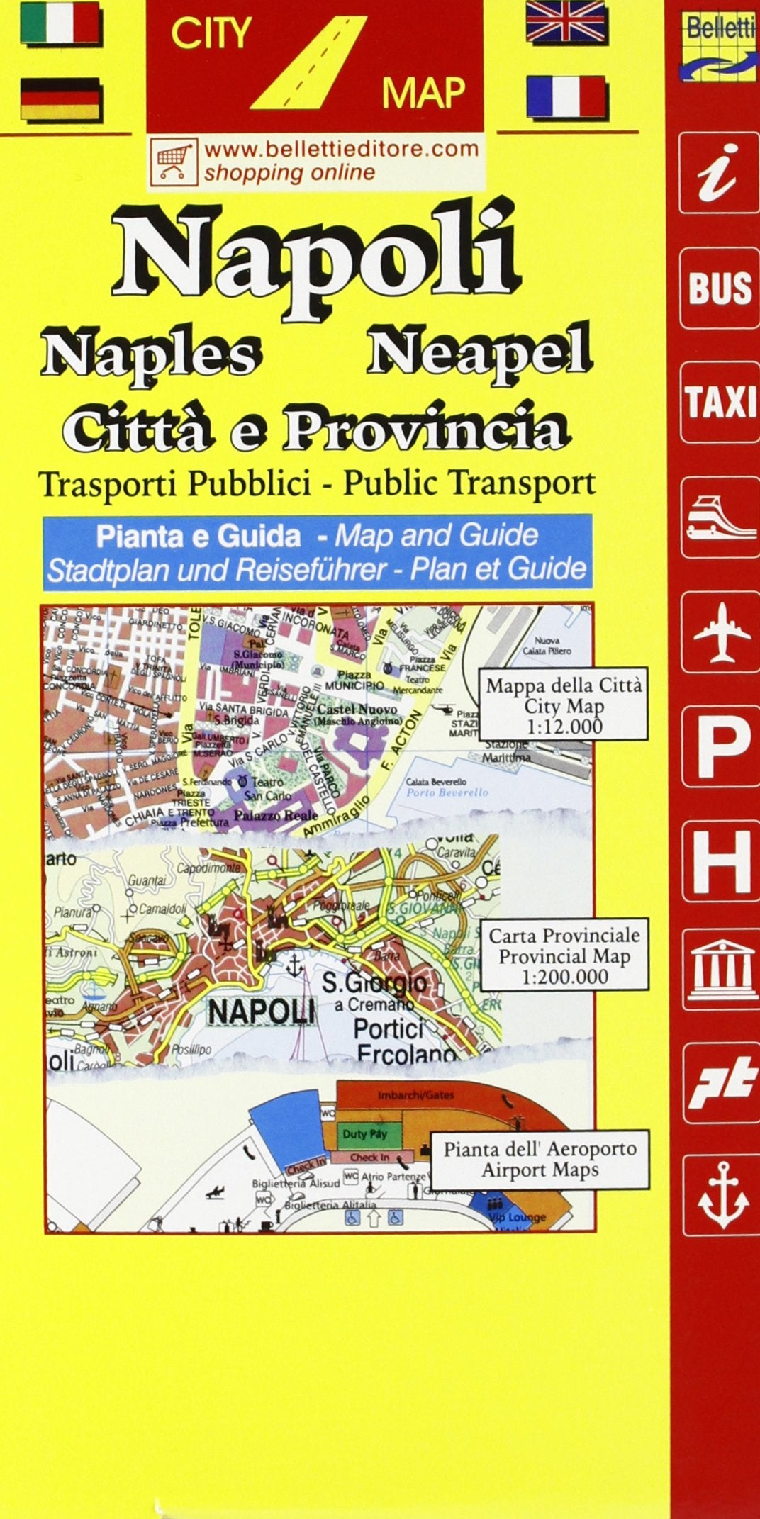 Napoli 1:16.000. Con guida turistica (Piante di città. City map) Leisure, Home & Garden