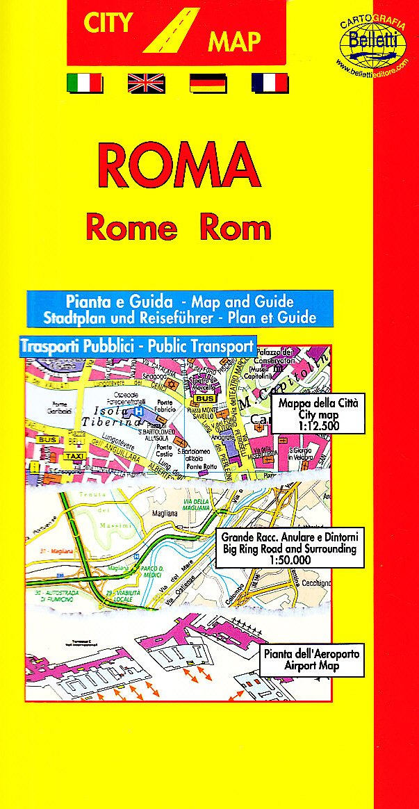 Product Image: Roma 1:15.000. Con linee bus e guida turistica