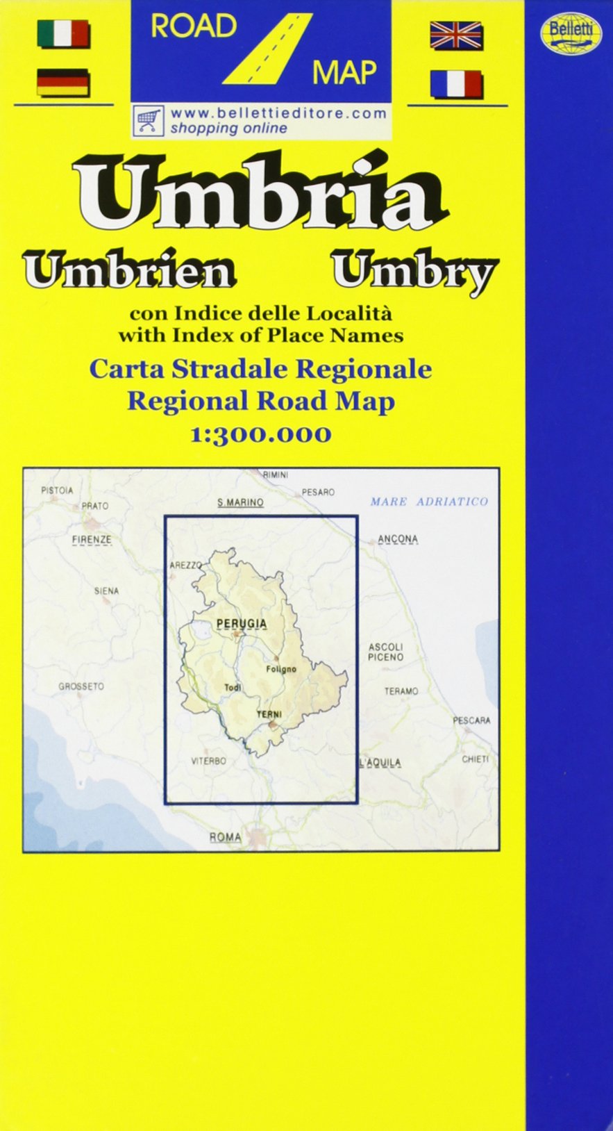 Umbria 1:250.000 (Carte regionali) Leisure, Home & Garden