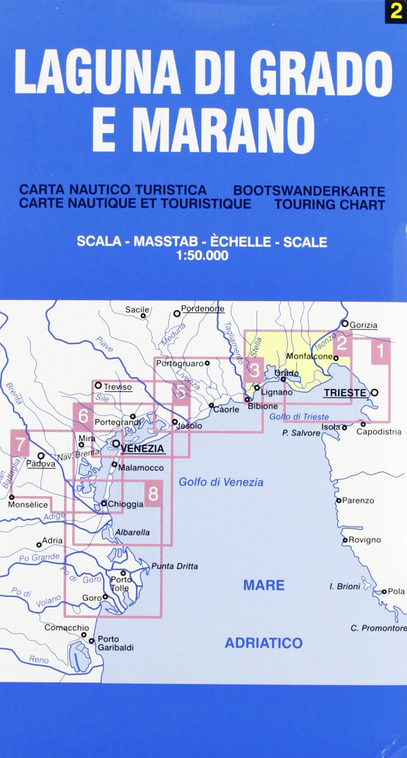 Lagune di Grado e Marano 1:50.000 (Carte nautico-turistiche) Leisure, Home & Garden