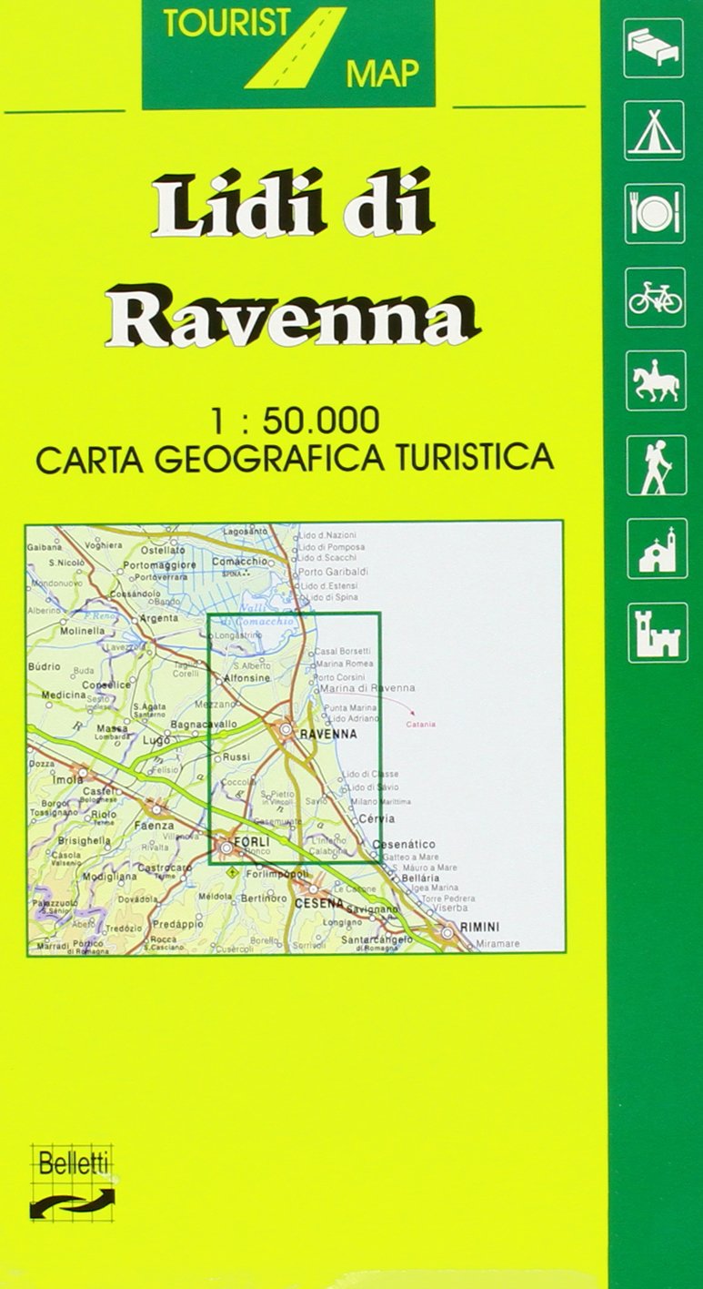 Lidi di Ravenna 1:50.000 Leisure, Home & Garden Books