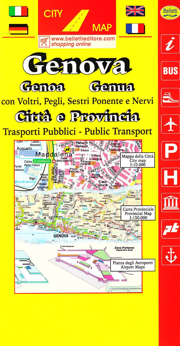 Genova 1:10.000 (Piante di città. City map) Leisure, Home & Garden