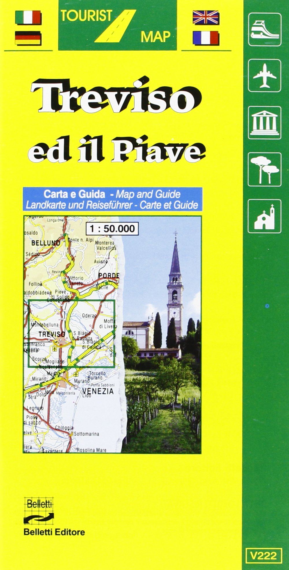 Treviso. Il Piave 1:50.000 (Tourist map) Leisure, Home & Garden