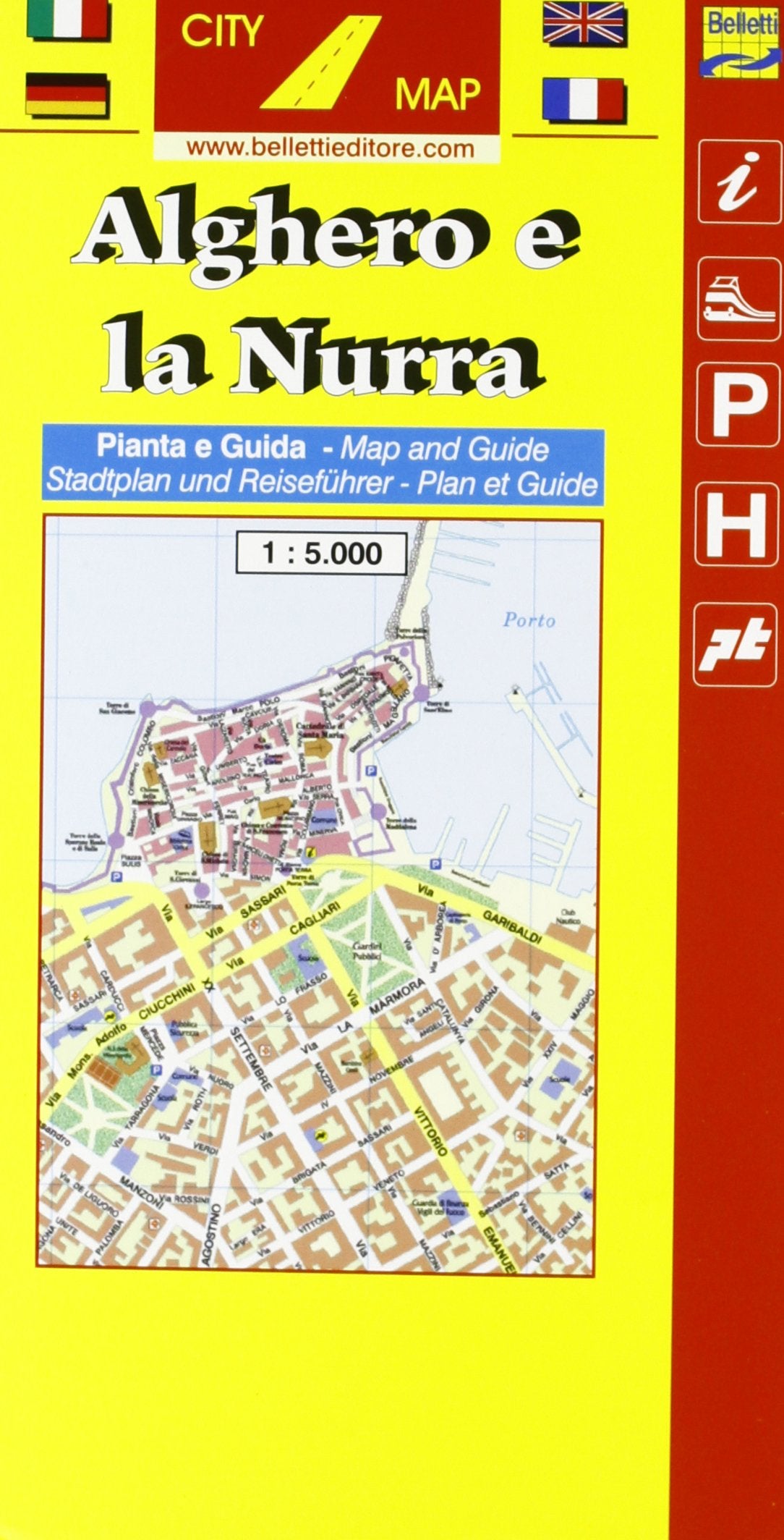 Alghero e la Nurra 1:5.000/1:75.000 (City tourist map) Leisure, Home & Garden