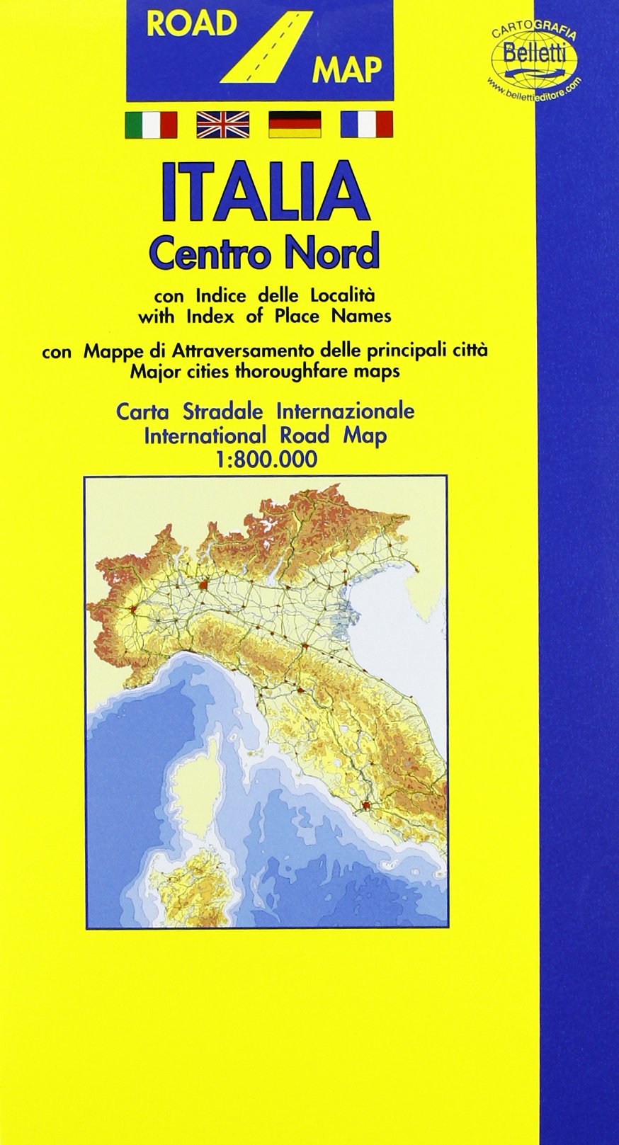Italia stradale. Nord 1:800.000 (Road map) Leisure, Home & Garden