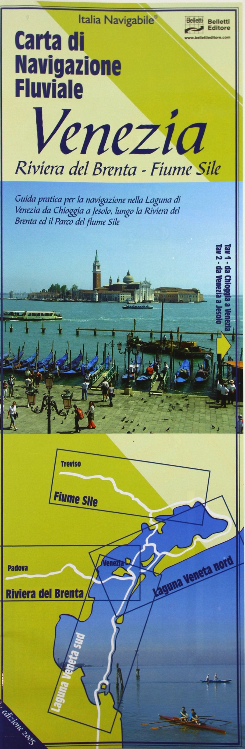 CARTA DI NAVIGAZIONE FLUVIALE VENEZIA Maps & Plans