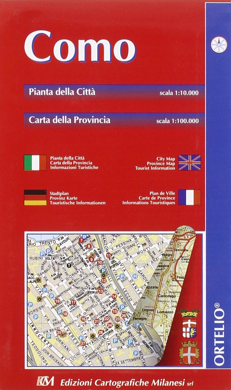 Como. Pianta della città 1:10.000. Carta della provincia 1:100.000 (Italia carta guida alle sue strade) Leisure, Home & Garden