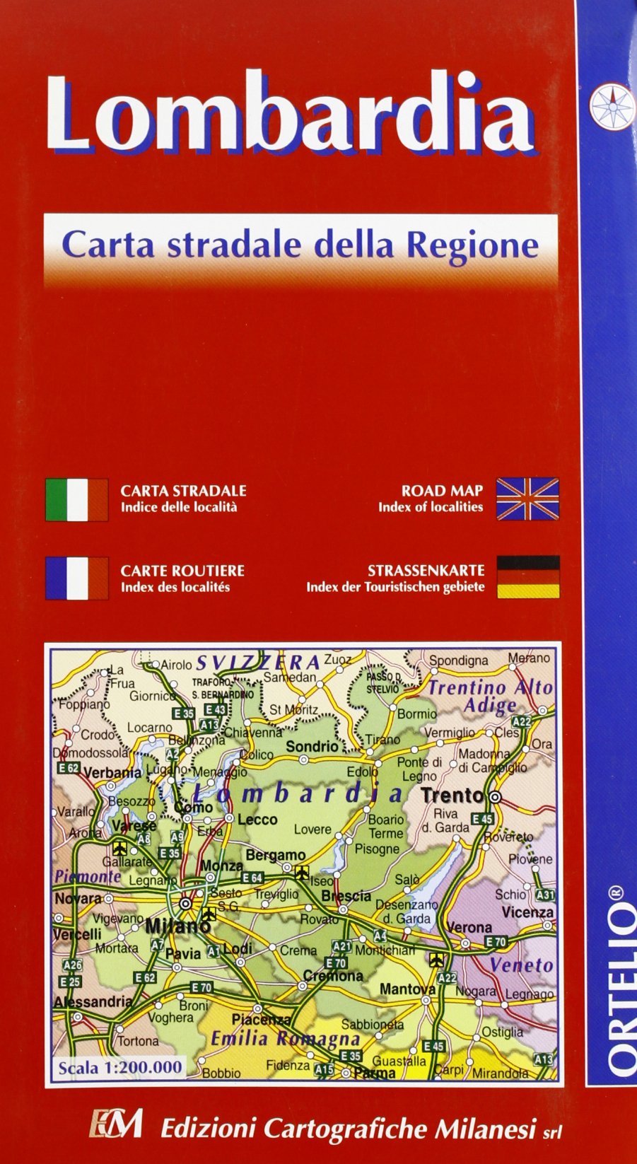 Lombardia. Carta stradale della regione 1:200.000 (Italia carta guida alle sue strade) Leisure, Home & Garden