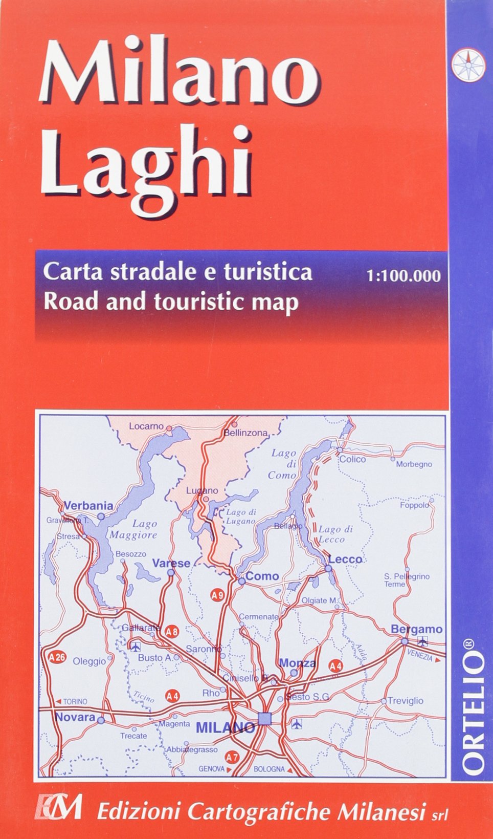 Milano. Laghi. Carta stradale 1:100.000 book
