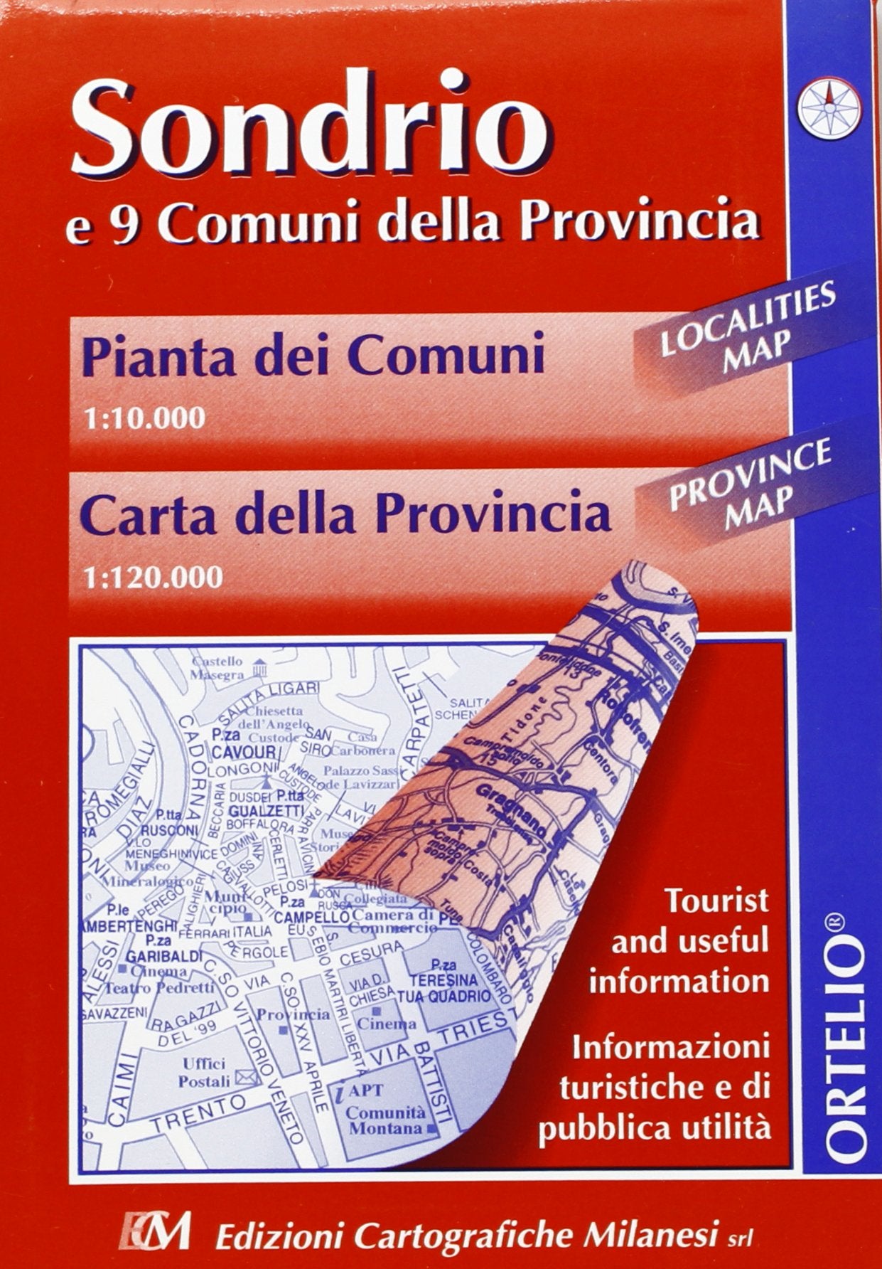 Sondrio e 9 comuni della provincia. Pianta delle città 1:10.000. Carta della provincia 1:120.000 Leisure, Home & Garden