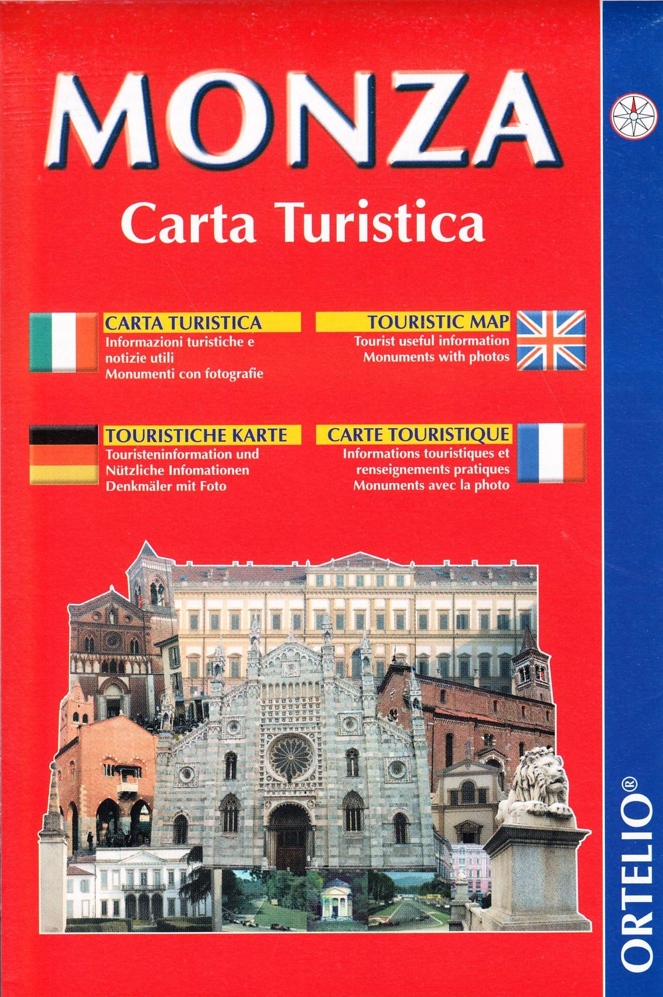 Monza. Carta turistica Leisure, Home & Garden