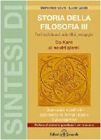 Sintesi di storia della filosofia. Da Kant ai nostri giorni (Vol. 3) Philosophy