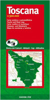 Toscana. Carta turistica e automobilistica 1:300.000 (Mappe Iter) Leisure, Home & Garden